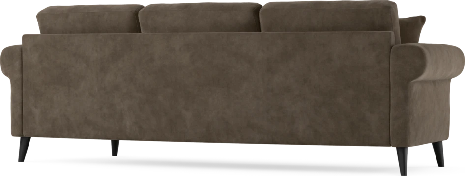 Eden - 3-sits soffa svängd - Brun