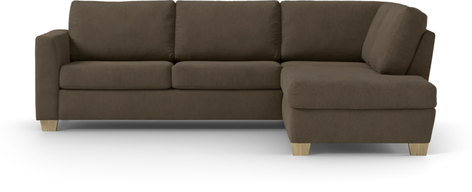 Friday - 2,5-sits soffa med divan höger - Brun