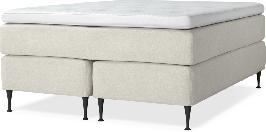 Delux Exclusive - Kontinentalsäng, dubbelsäng med bäddmadrass - Beige