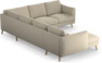 Madison Lux - Hörnsoffa med schäslong vänster - Beige
