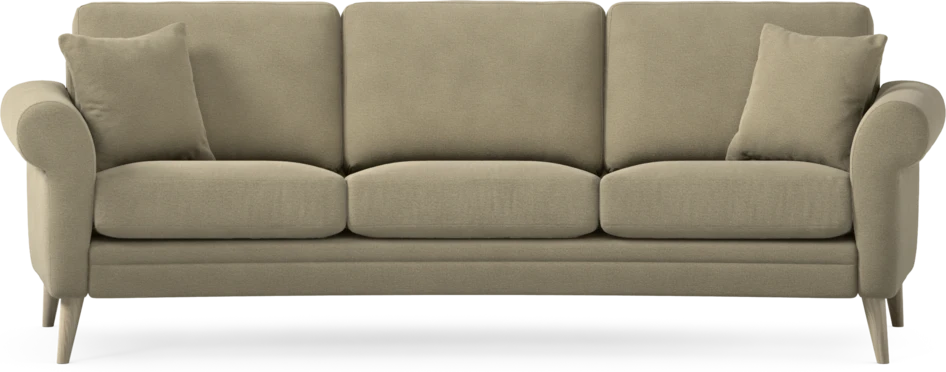 Eden - 3-sits soffa svängd - Beige