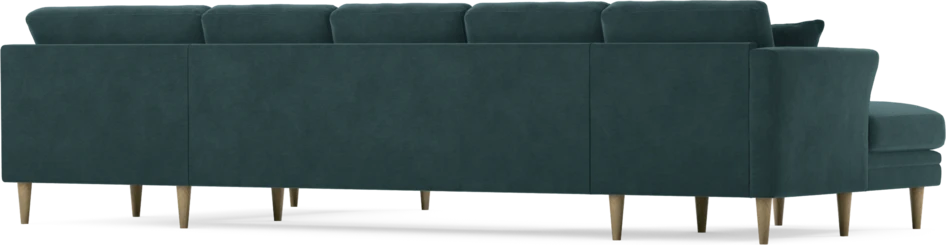 Eden - 3-sits soffa med schäslong vänster och divan höger - Blå