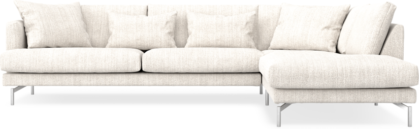 Harper - 3-sits soffa med divan höger - Vit