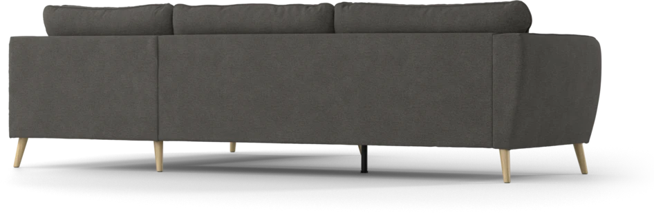 County - 2,5-sits soffa med divan höger - Brun
