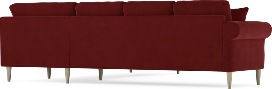 Eden - Hörnsoffa, 3+3-sits - Röd