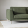Willow - 3-sits soffa med divan höger, fast klädsel - Grön