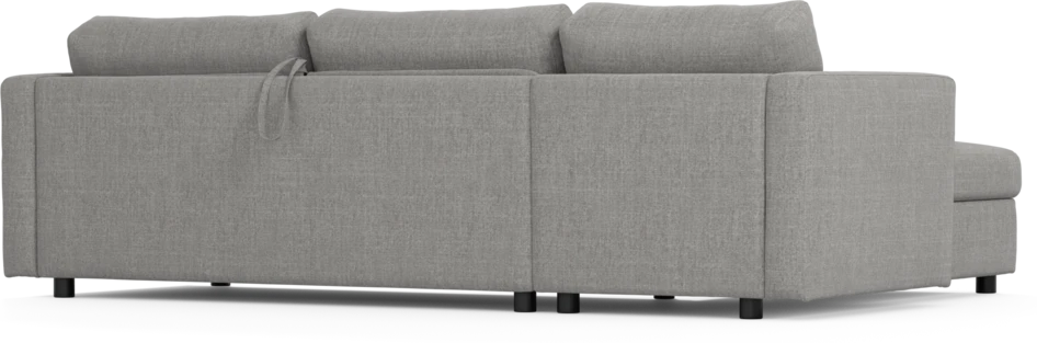 Lindö - Bäddsoffa 2,5-sits med schäslong, vändbar - Grå