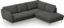 Madison - 2-sits soffa med divan höger - Grå