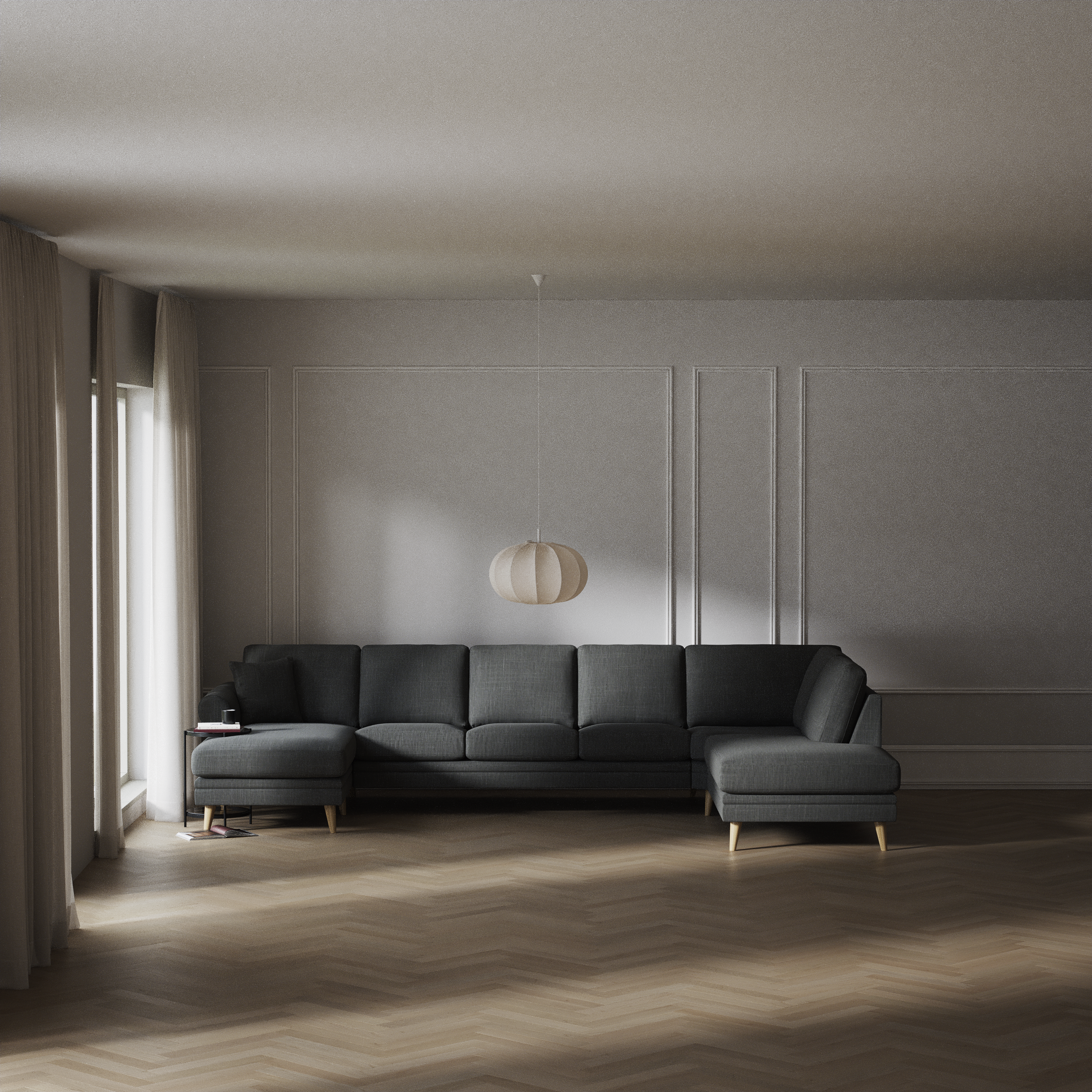 Eden - 3-sits soffa med schäslong vänster och divan höger - inspiration