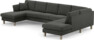 Eden - 3-sits soffa med schäslong vänster och divan höger - Grå