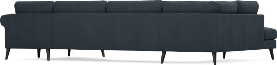 Bridge - 3-sits soffa med divan vänster och schäslong höger - Blå