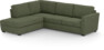 Friday - 2,5-sits soffa med divan vänster - Grön
