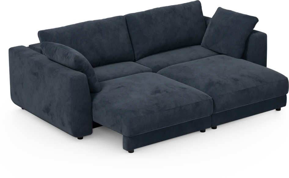 Amie - Bäddsoffa 3-sits - Blå