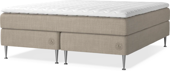 Asperö Comfort, Kontinentalsäng, dubbelsäng med bäddmadrass Comfort och sängben