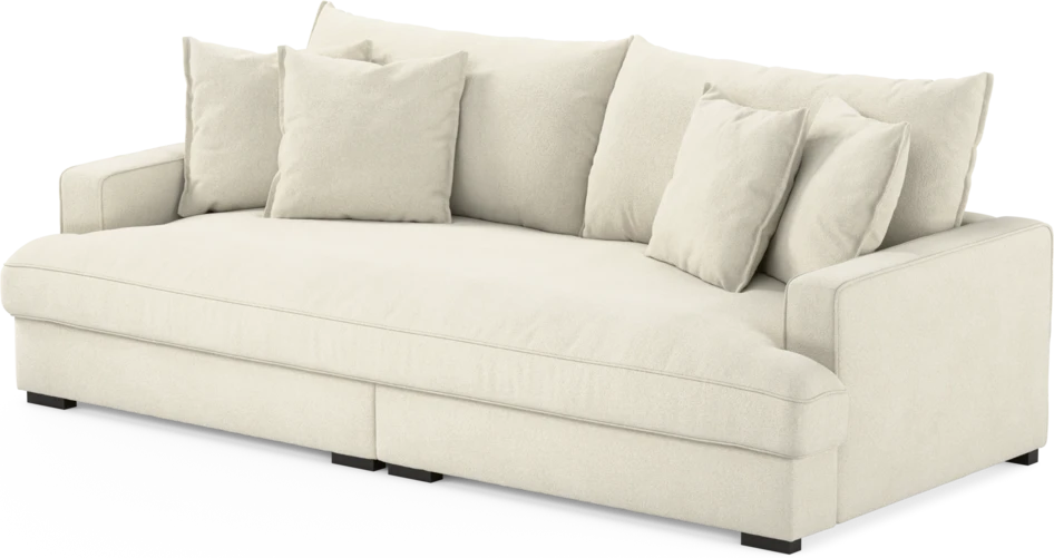 Rossi - 3-sits soffa, hel dyna - Vit