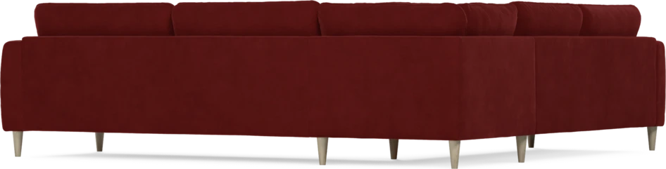 Bridge - Hörnsoffa, 2+3-sits - Röd