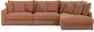 Rossi - 3-sits soffa med divan höger - Gul