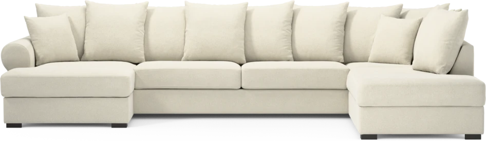 Town - 3-sits soffa med divan höger och schäslong vänster - Vit