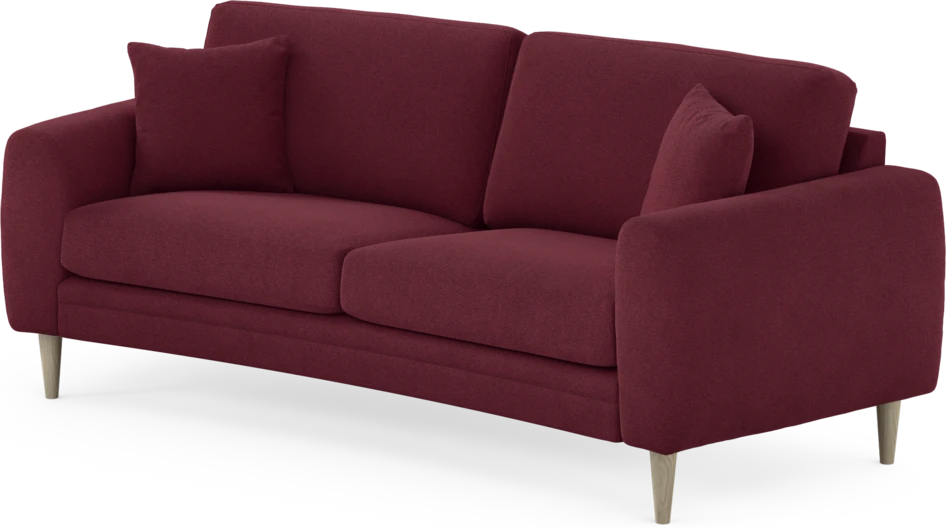 Eden - 2,5-sits soffa svängd - Röd