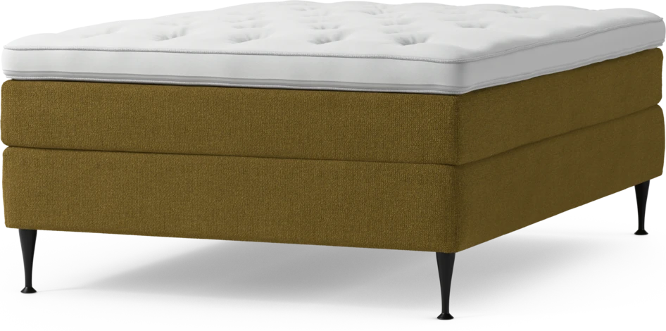Delux Sense - Kontinentalsäng, enkelsäng 140 cm med bäddmadrass och sängben