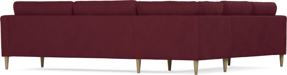 Bridge - Hörnsoffa, 2+3-sits - Röd