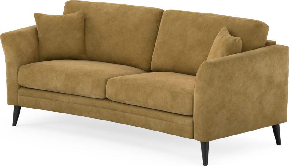 Eden - 2,5-sits soffa svängd - Gul