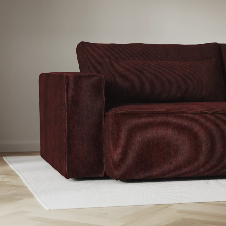 Ide - Bäddsoffa 3-sits - Röd