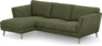 Madison Lux - 2-sits soffa med schäslong vänster - Grön