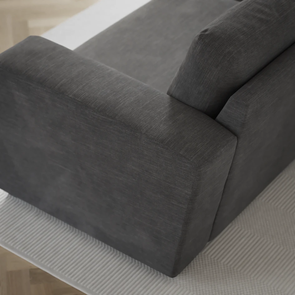 Friday - 2,5-sits soffa med divan höger - Grå