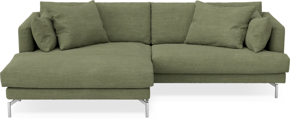 Harper - 4-sits med schäslong XL vänster - Grön