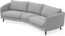 Madison - 3-sits soffa svängd, 90 cm - Grå