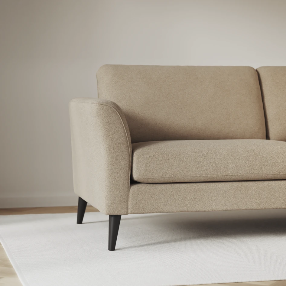 Bridge - 3-sits soffa med schäslong vänster och divan höger - Beige