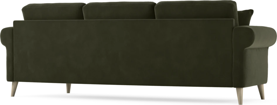 Eden - 3-sits soffa svängd - Grön