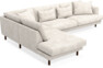 Harper - 3-sits soffa med divan vänster - Beige