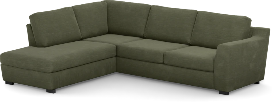 Friday - 2,5-sits soffa med divan vänster - Grön