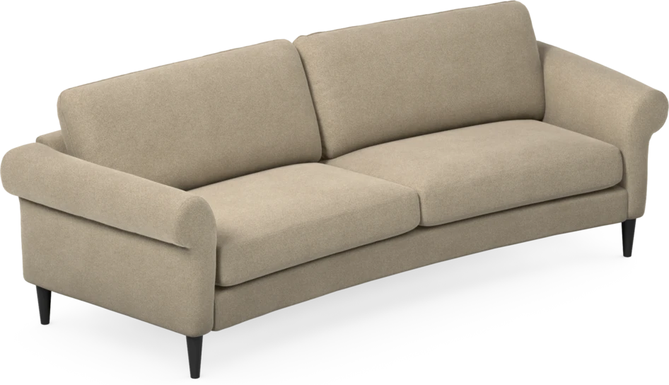Bridge - 3-sits soffa svängd - Beige
