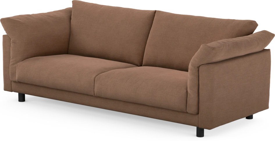 Cherrie - 3-sits soffa, fast klädsel - Orange