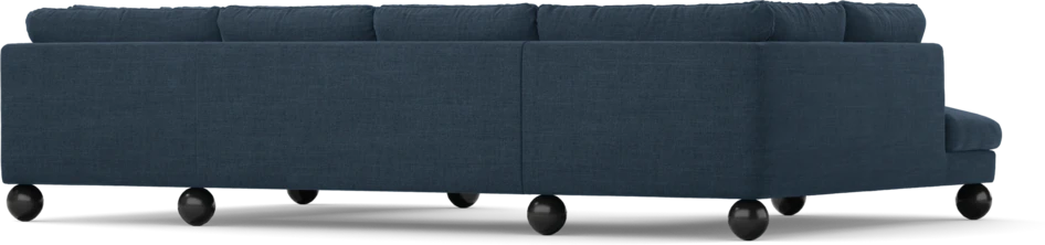 Madison Lux - 2-sits soffa med divan vänster och höger - Blå