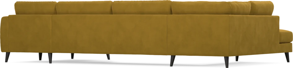 Bridge - 3-sits soffa med divan vänster och schäslong höger - Gul