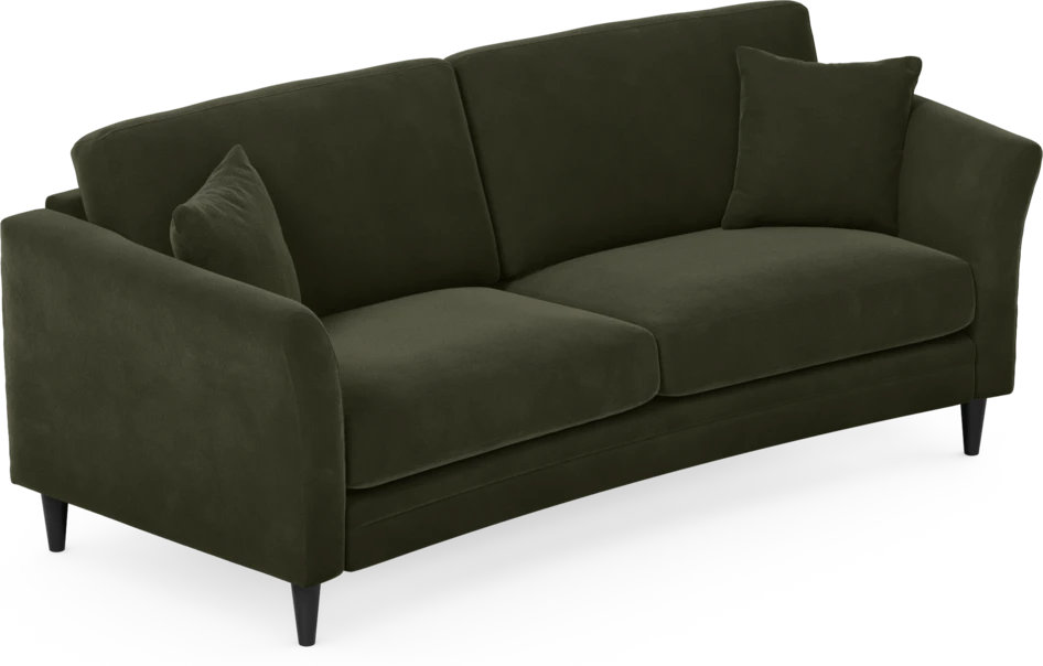 Eden - 2,5-sits soffa svängd - Grön