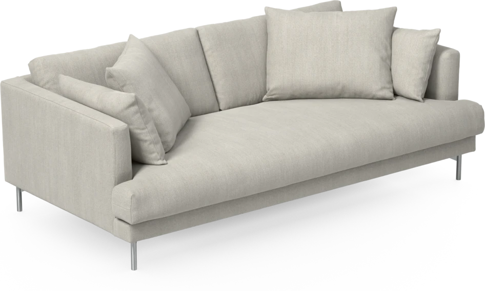 Harper - 3-sits soffa, hel dyna - Beige