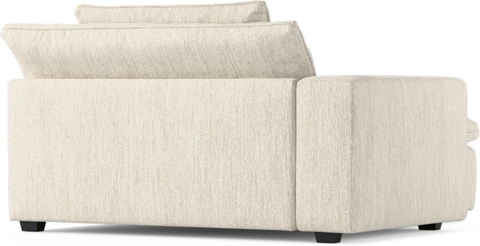 Bellora - Schäslong XL med armstöd vänster - Vit