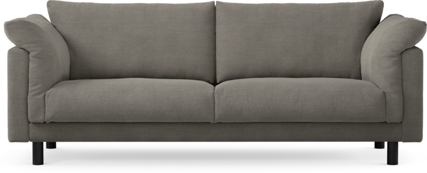 Cherrie - 3-sits soffa, fast klädsel - Grå