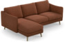 Madison Lux - 2-sits soffa med schäslong vänster - Röd