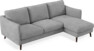 Madison Lux - 2-sits soffa med schäslong höger - Vit
