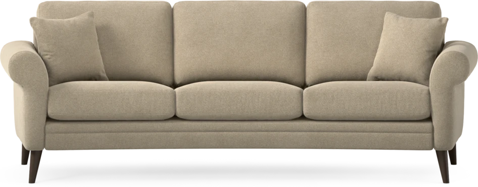 Eden - 3-sits soffa svängd - Beige