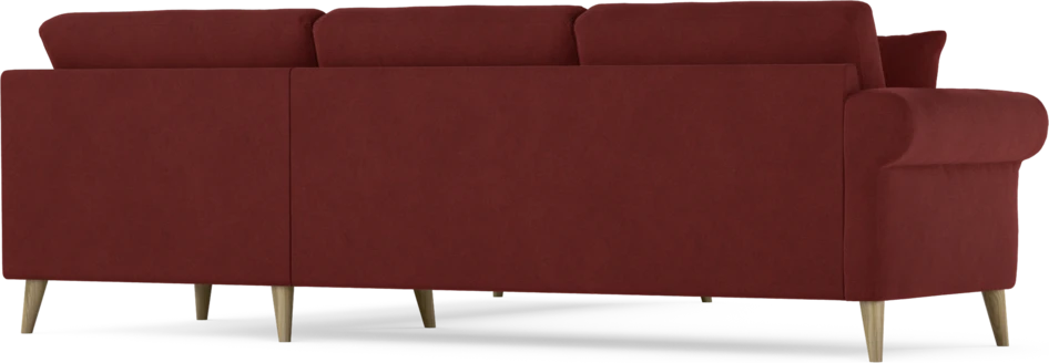 Eden - Hörnsoffa, 2,5+2,5-sits - Röd