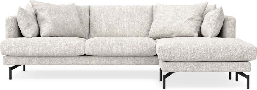 Harper - 4-sits med schäslong höger  - Grå