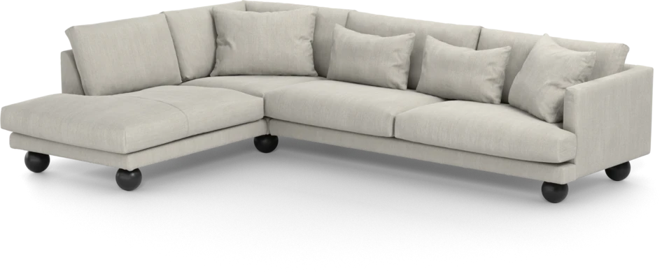 Harper - 3-sits soffa med divan vänster - Beige