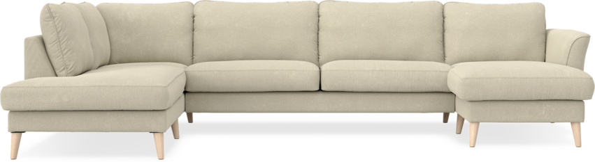Bridge - 3-sits soffa med divan vänster och schäslong höger - Beige